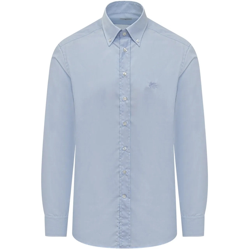 Etro  Camicia Slim Button-Down hellblau