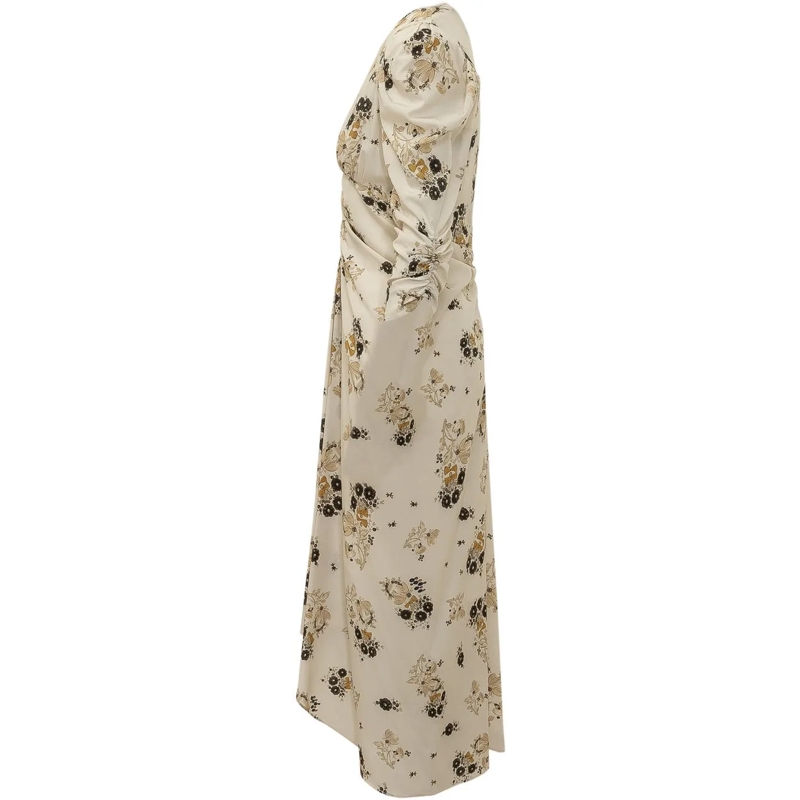 Isabel Marant Maxikleid Albini Abito Midi Drappeggiato weiß(Image 3)