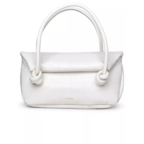 Jil Sander White Leather Bag White Schultertasche