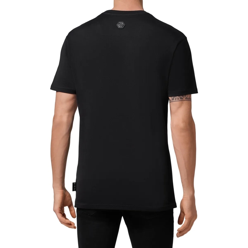 Philipp Plein T-Shirt Raffinierte Schlichtheit definiert dieses PHILIPP  schwarz(Image 2)