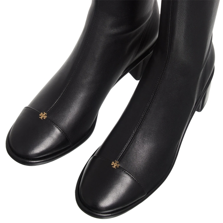 Tory Burch Cap Toe Knee High Boot 55Mm Perfect Black Stiefel