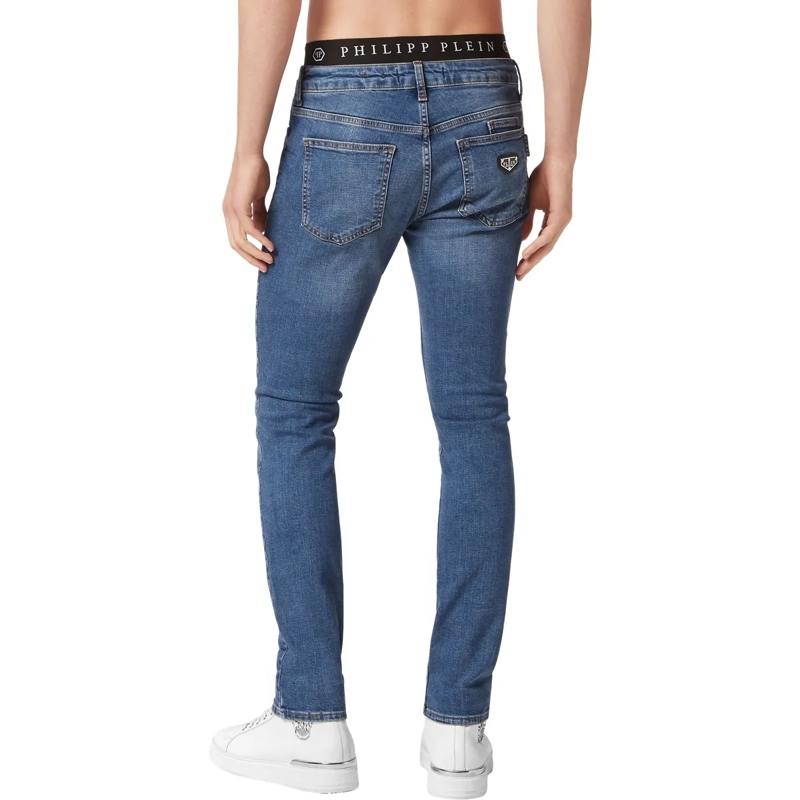 Philipp Plein Skinny-Leg-Jeans Jeans Slim Fit dunkel-blau(Image 2)