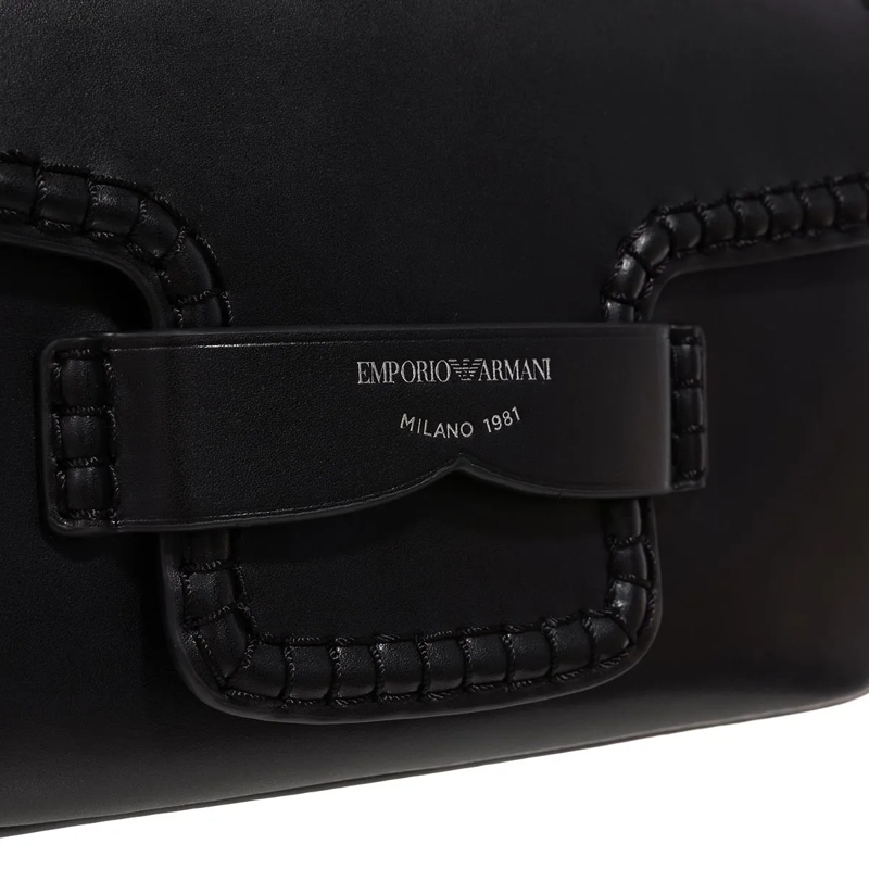 Emporio Armani Schultertasche Tote S Mini Grana Spuntata - Tote S Mini Grana Spu Nero(Image 4)