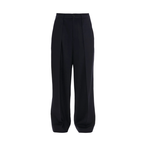 J.W.Anderson Pantalons Smokinghose mit geradem Bein aus Wollgabardine black black