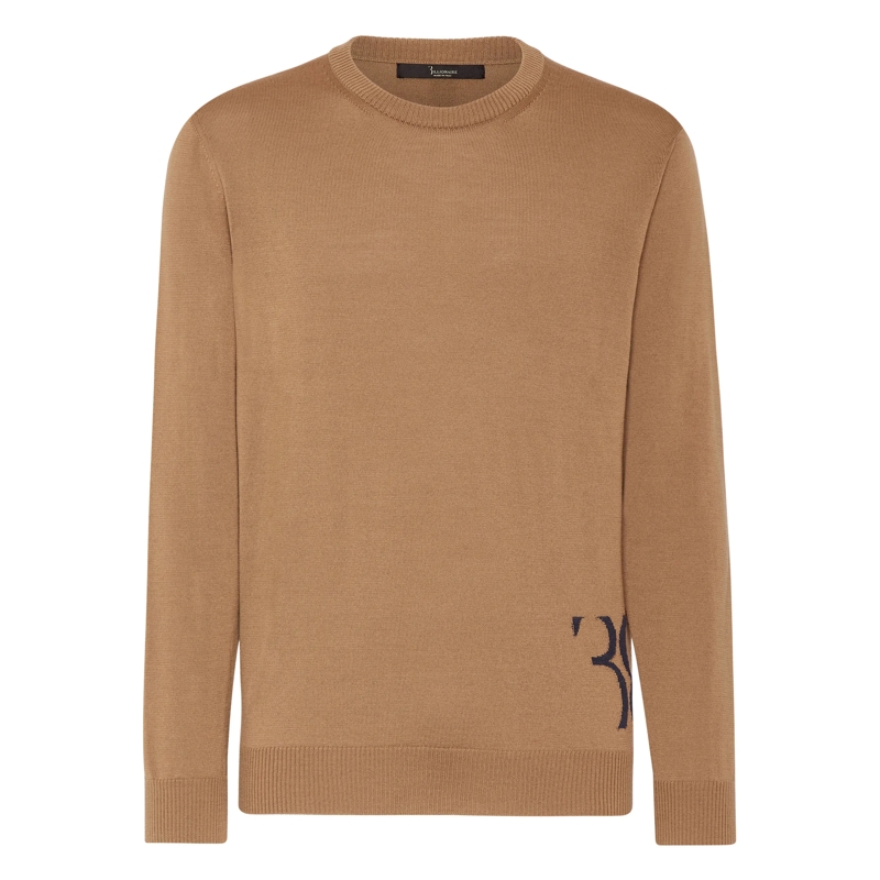 BILLIONAIRE  Rundhalspullover beige