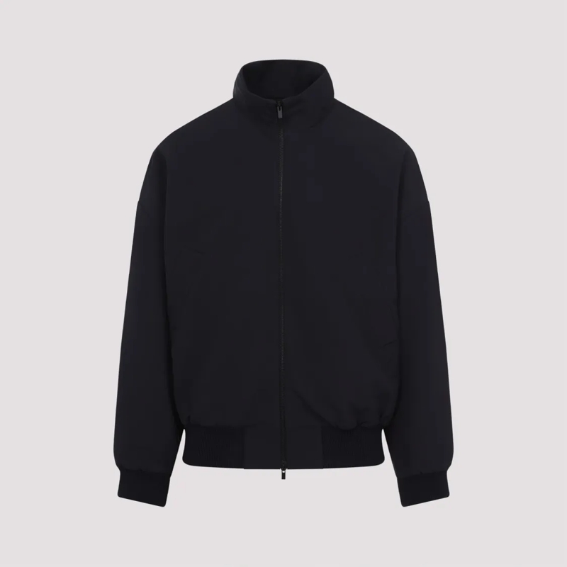FEAR OF GOD  Navy-Blue Virgin Wool High Neck Track Jacket Blue