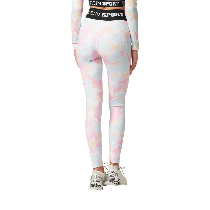 Plein Sport Leggings Leggings Camouflage rose