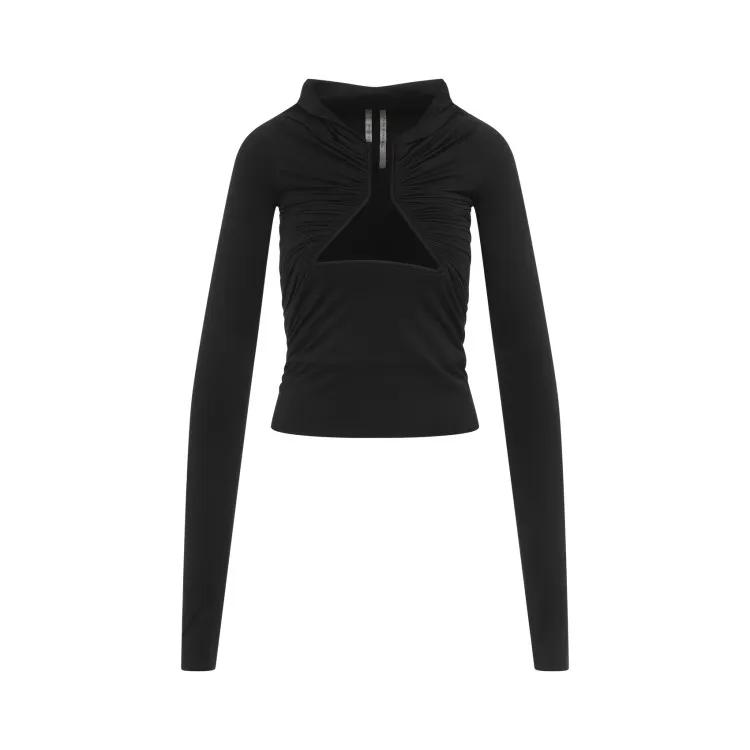 Rick Owens - Black Long Sleeves Prong Tee - Größe 42 - schwarz