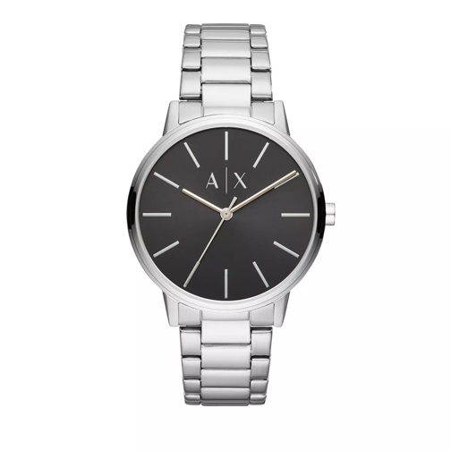 Armani Exchange Three-Hand Stainless Steel Watch Silver Dresswatch