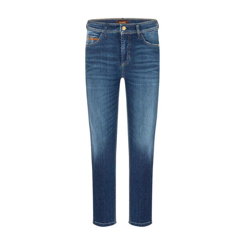 Cambio Jeans Slim-Fit Jeans Piper Short Blau