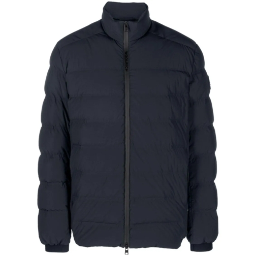 Woolrich Daunenjacken Navy Blue Quilted Down Jacket Blue