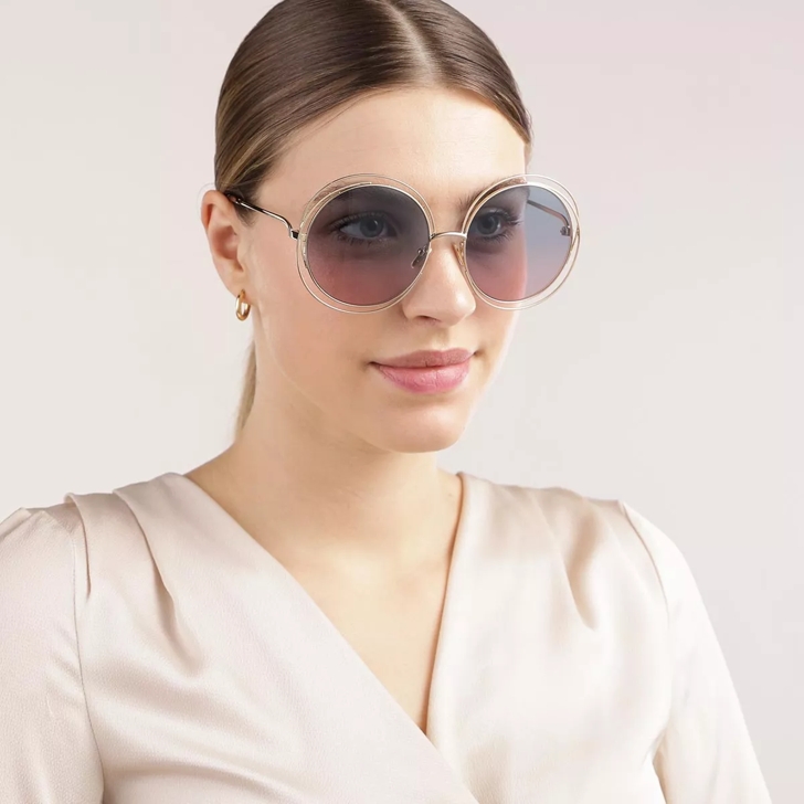 Chloe round store oversized sunglasses