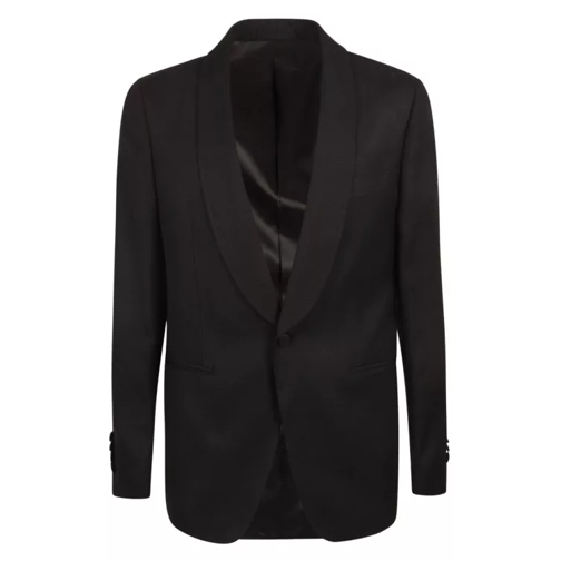 Lardini Single Breasted Blazer Black 