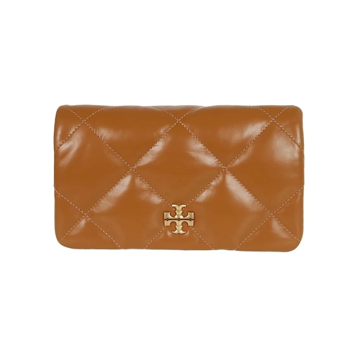 Tory Burch Geldbörse Kira Diamond Quilt Chain Wallet Brown