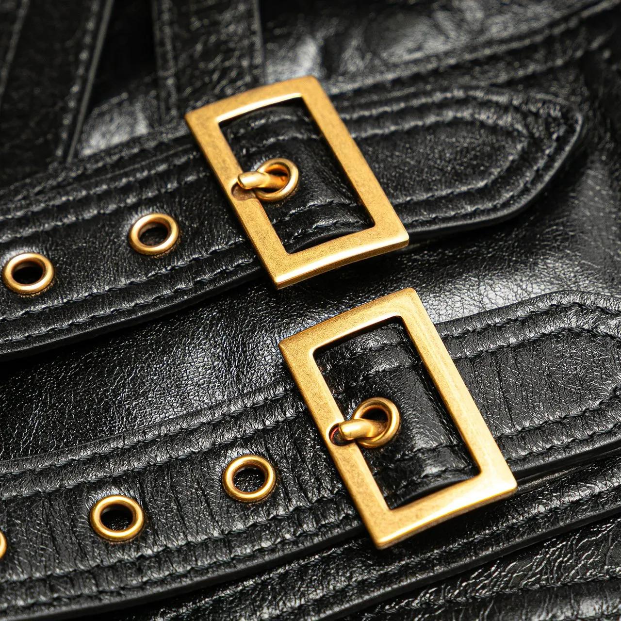 Thumbnail - Christian Dior Bauchtaschen - Crinkled Lambskin Saddle Belt Bag - Gr. ONE SIZE - in Schwarz - für Damen