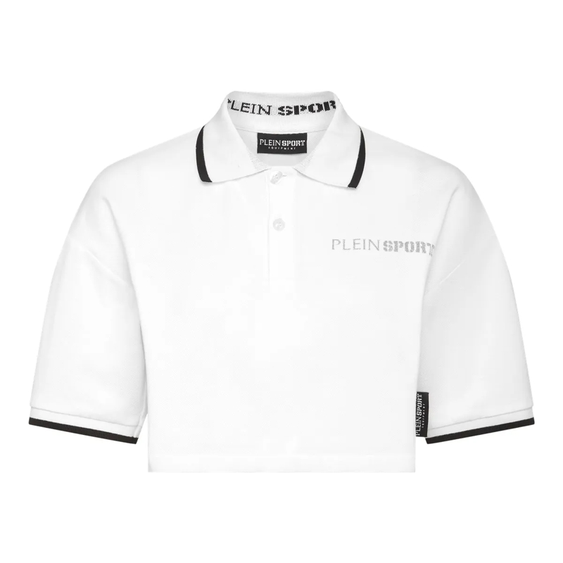 Plein Sport Top Poloshirt weiss