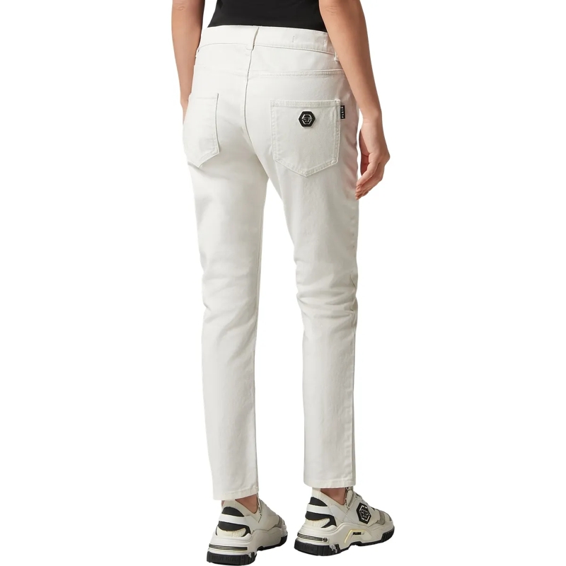 Philipp Plein Boyfriend-Jeans Jeans Boyfriend Fit weiss(Image 2)