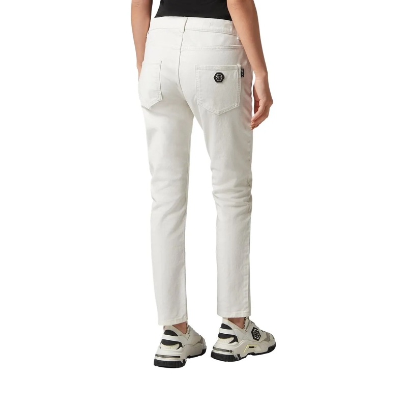 Philipp Plein Jeans Jeans Boyfriend Fit weiss(Image 3)