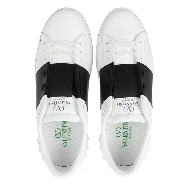 Valentino Garavani Open Sneaker White Black | Low-Top Sneaker