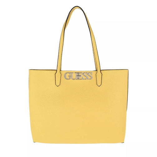 Guess Uptown Chic Barcelona Tote Bag Yellow Shopper