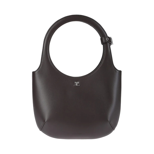 Courrèges Fourre-tout Magnetic Closure Tote Bag Brown