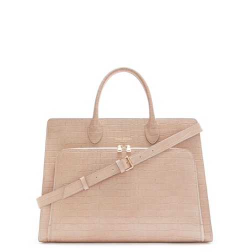 Isabel Bernard Isabel Bernard Honoré Nadine Kroko Beige Handtasch Beige Sac à bandoulière