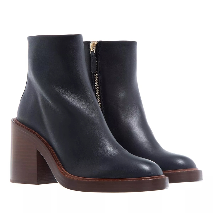 Chloe leather shop ankle boots