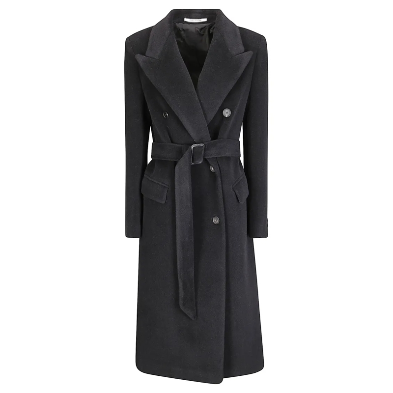 Tagliatore Manteaux de tanche Jole/C Lined Coat Black