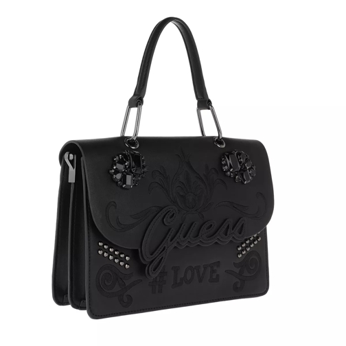 Guess In Love Top Handle Flap Black Cartable