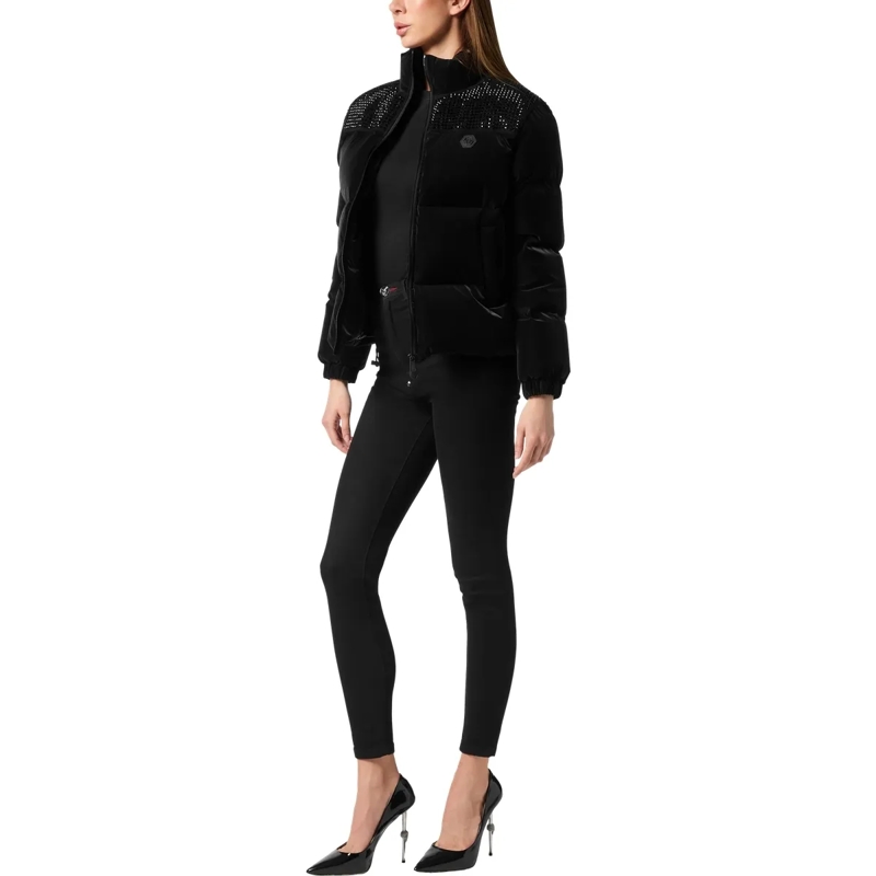 Philipp Plein Daunenjacke Jacke Verziert schwarz(Image 4)