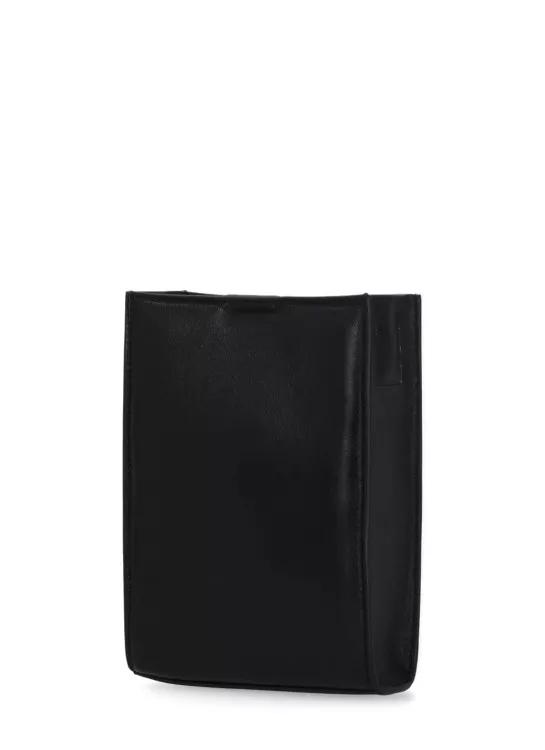 Jil Sander Shoppers Tangle Shoulder Bag in zwart