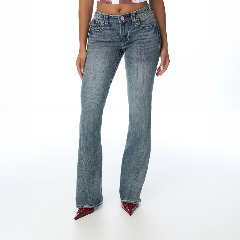 True Religion Ausgestellte Jeans - Modell: Joey- Ausgestelltes Bein- Drehbein- F blau(Image 6)