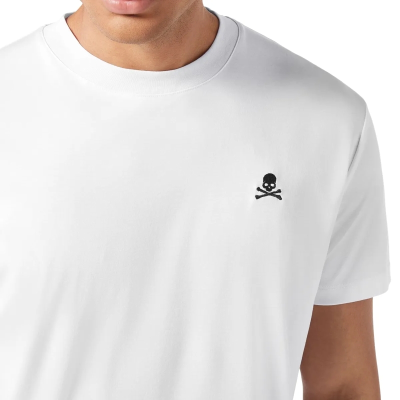 Philipp Plein T-Shirt T-Shirt Rundhalsausschnitt Ss Skull weiss(Image 5)