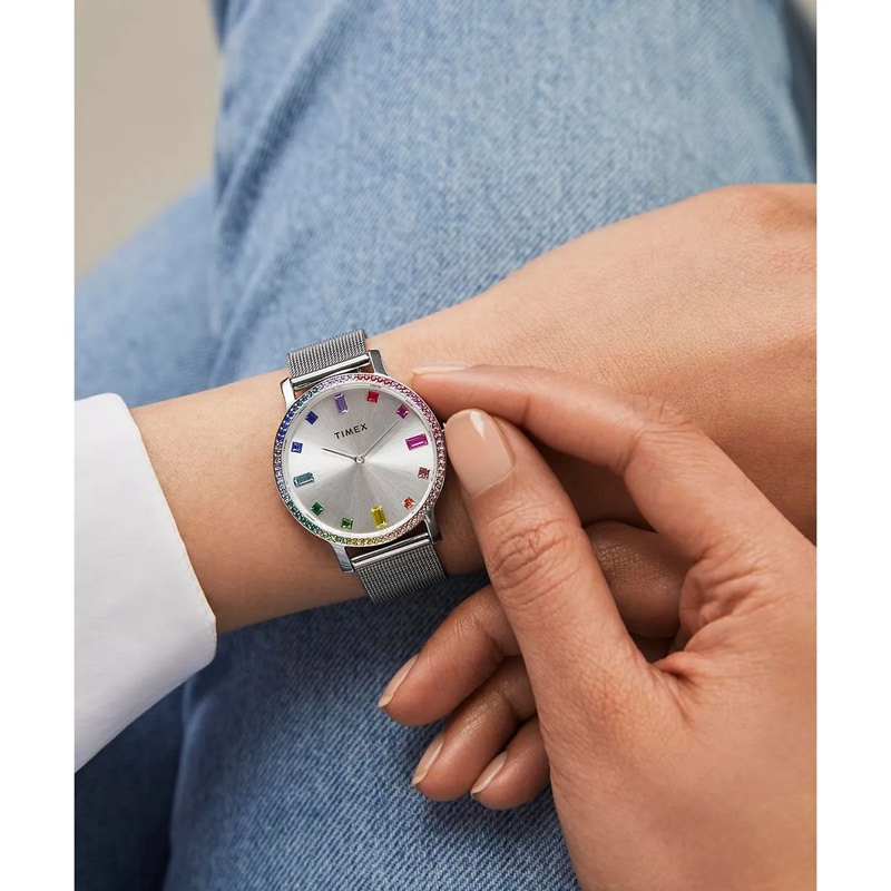 Timex Quarzuhr Quarz Analog Uhr Analog Uhr Transcend‚Ñ¢ silber(Image 2)