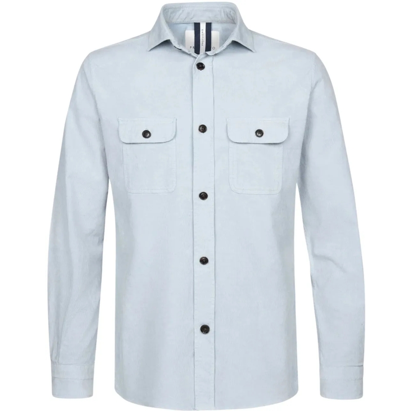 PROFUOMO Gilet Profuomo  Overshirts Blauw Ppwf10008 blau