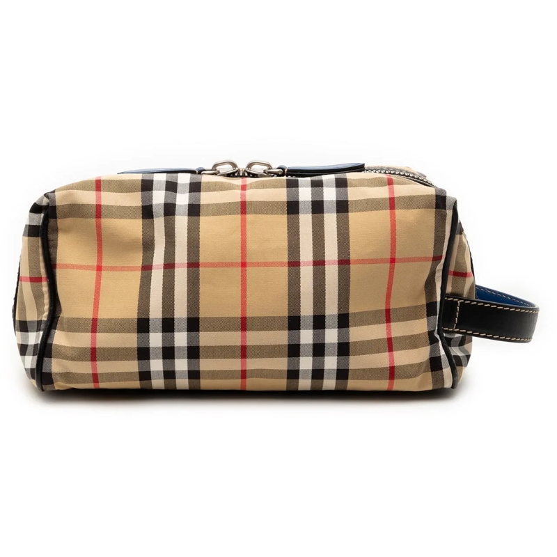 Burberry Necessaire House Check Canvas Pouch braun