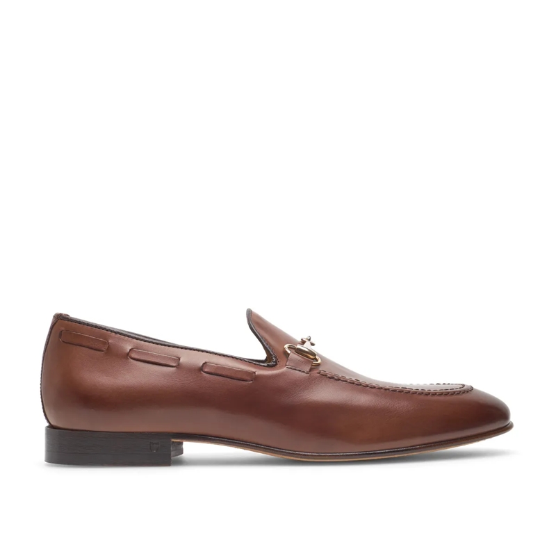 Henry Stevens Monkstraps Loafer Maxwell HL mittel-braun