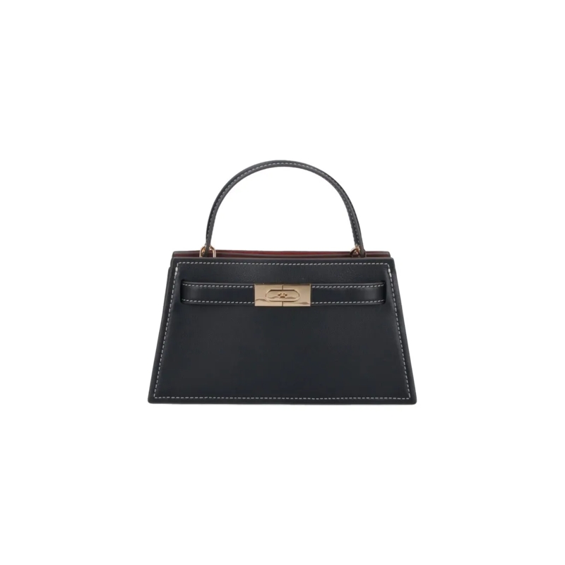 Tory Burch Sac à bandoulière "Petite Lee Radziwill" Mini Bag In Black Calfskin Black