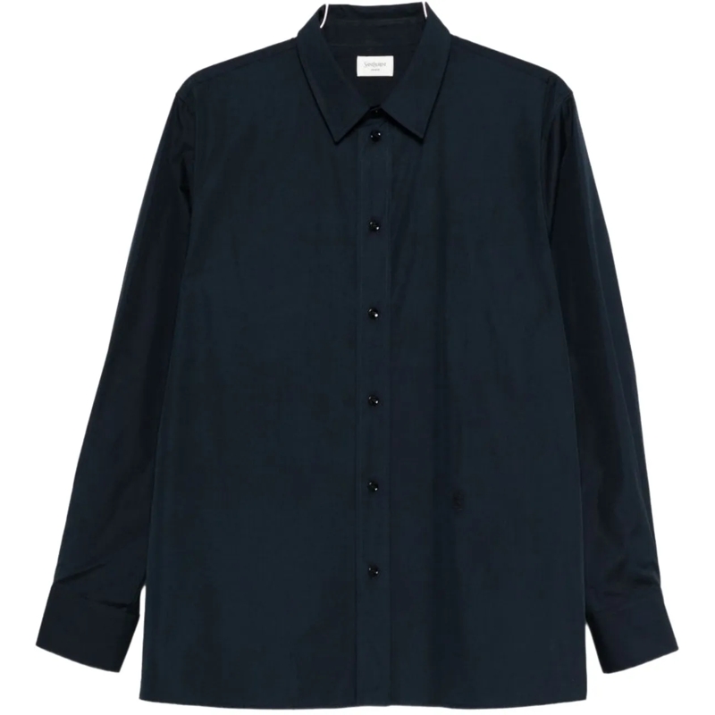 Saint Laurent Legeres Oberteil Shirts Blue blau