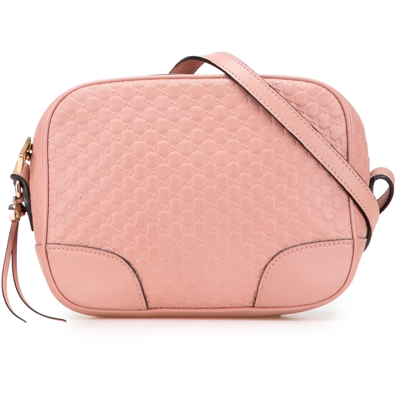 Gucci Sac à bandoulière Microguccissima Bree Crossbody rose