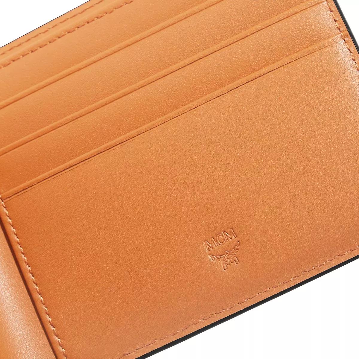 MCM Aren Visetos Original Bifold Portemonnaie Brown Wallet Bi-Fold 