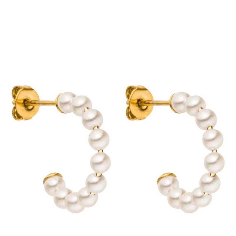 Purelei Ohrstecker Perlencreolen Pure Soul gold