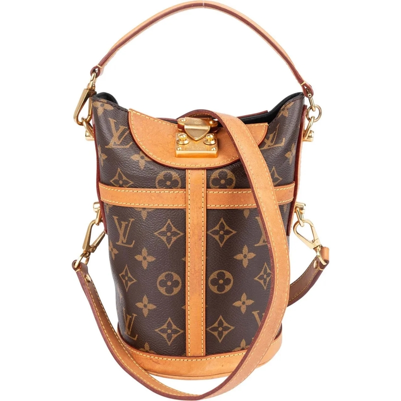 Louis Vuitton Schultertasche Louis Vuitton Canvas Monogram Duffle Handbag braun