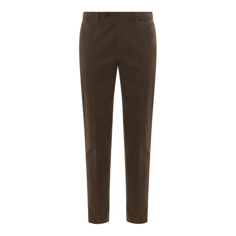 Incotex Pantalon de costume Slim-Fit Tailored Trousers With Button Detailing Black