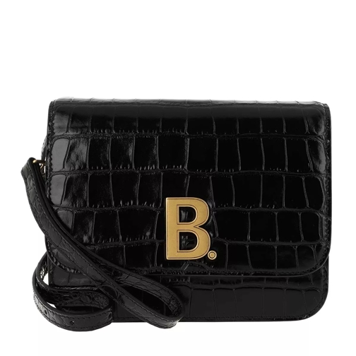 Balenciaga B Line S Stamped Coco Black Crossbody Bag