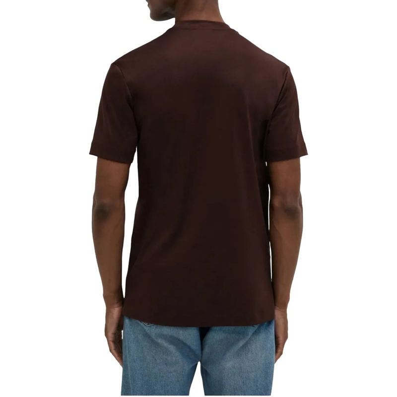 VALENZA T-Shirt Valenza Interlock Supima T-shirts Donkerbruin 1001 braun(Image 8)