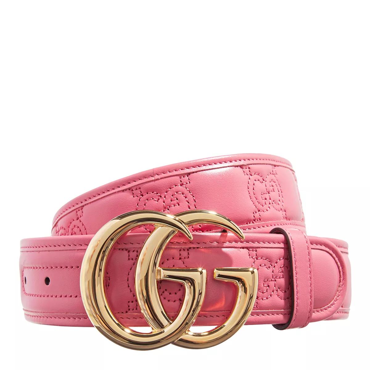 Gucci Marmont Quilted Leather Belt Rhodamine Pink | Leather Belt ...