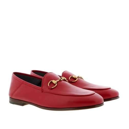 Gucci Brixton Horsebit Loafer Leather Hibiscus Red Loafer