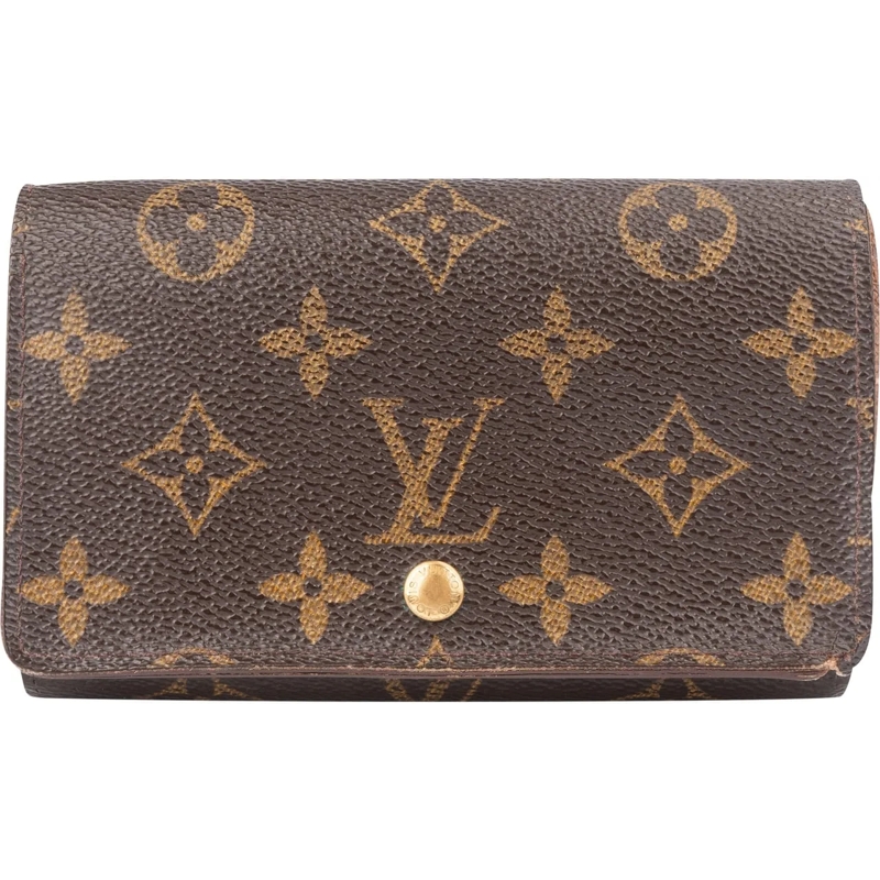Louis Vuitton Geldbörse Louis Vuitton Canvas Monogram Tresor Wallet braun