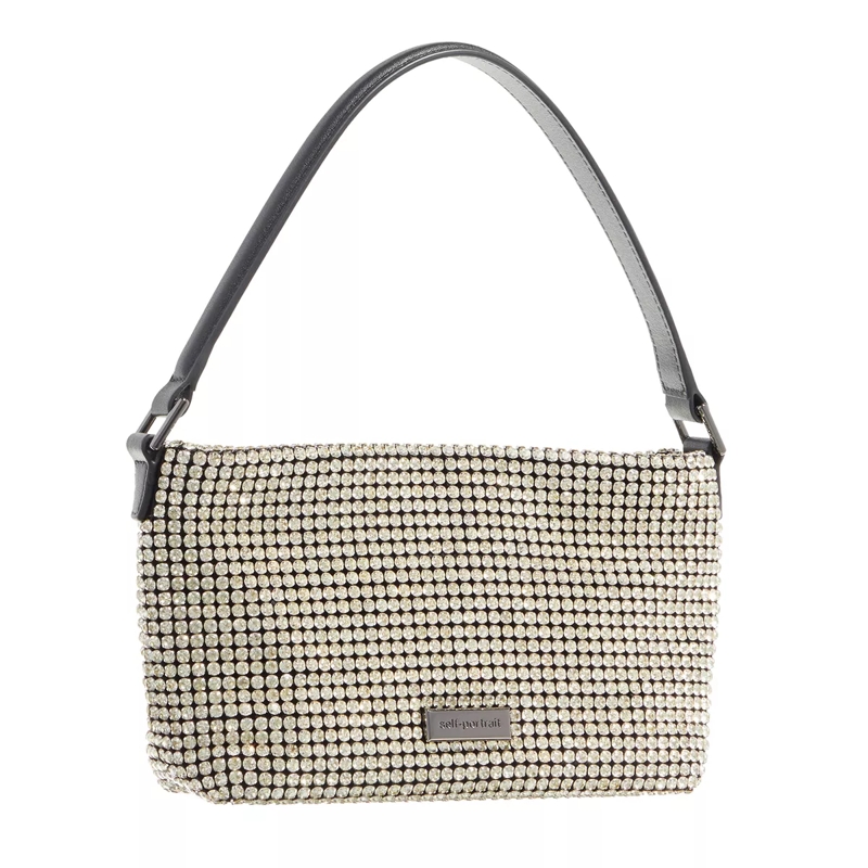 Self Portrait Pochette Diamante Small Hobo Bag Champagne(Image 3)